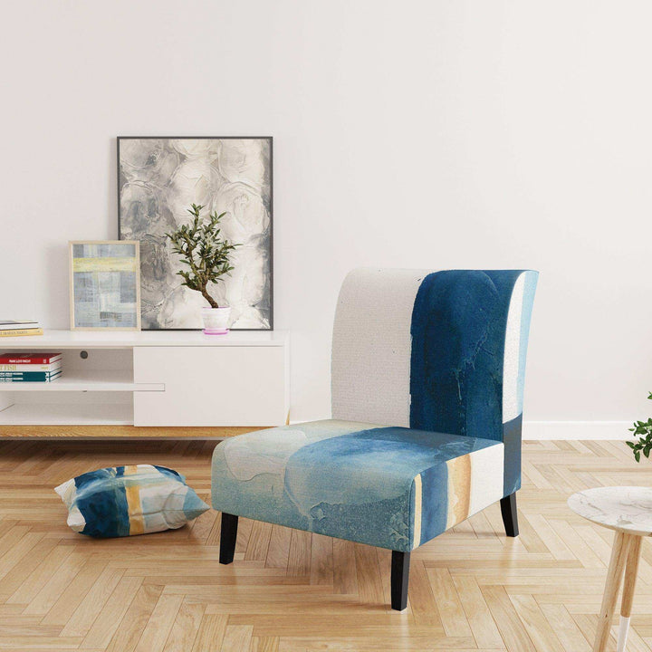 Indigo Panel IV Glam Modern Accent Chair