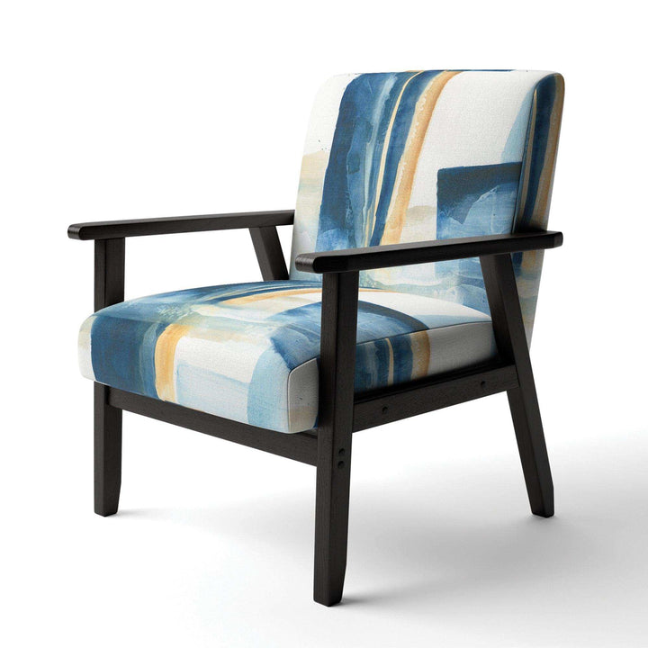 Indigo Panel IV Glam Modern Accent Chair