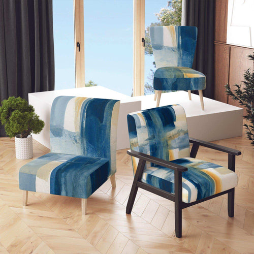 Indigo Panel VI - Modern Accent Chair
