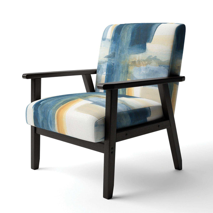 Indigo Panel VI Glam Modern Accent Chair