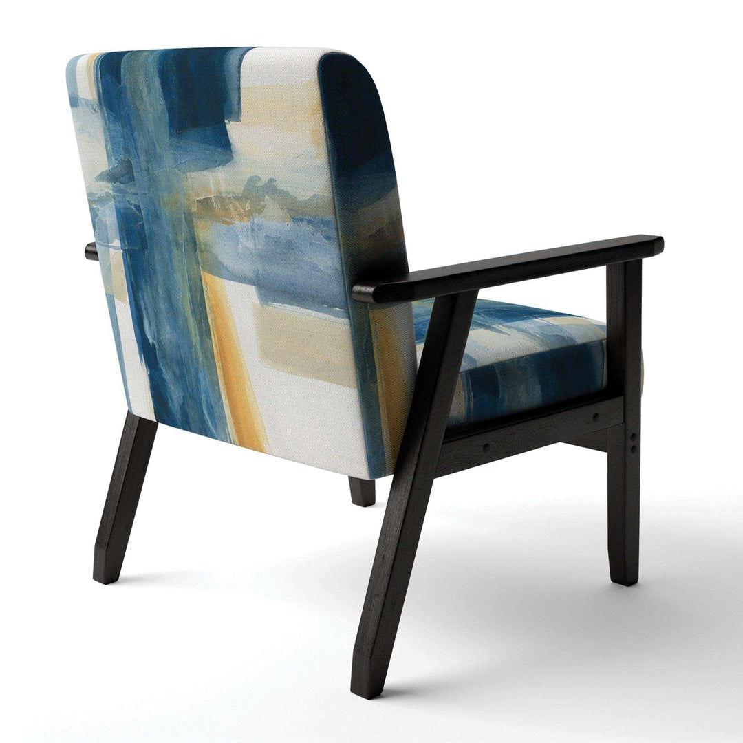 Indigo Panel VI Glam Modern Accent Chair