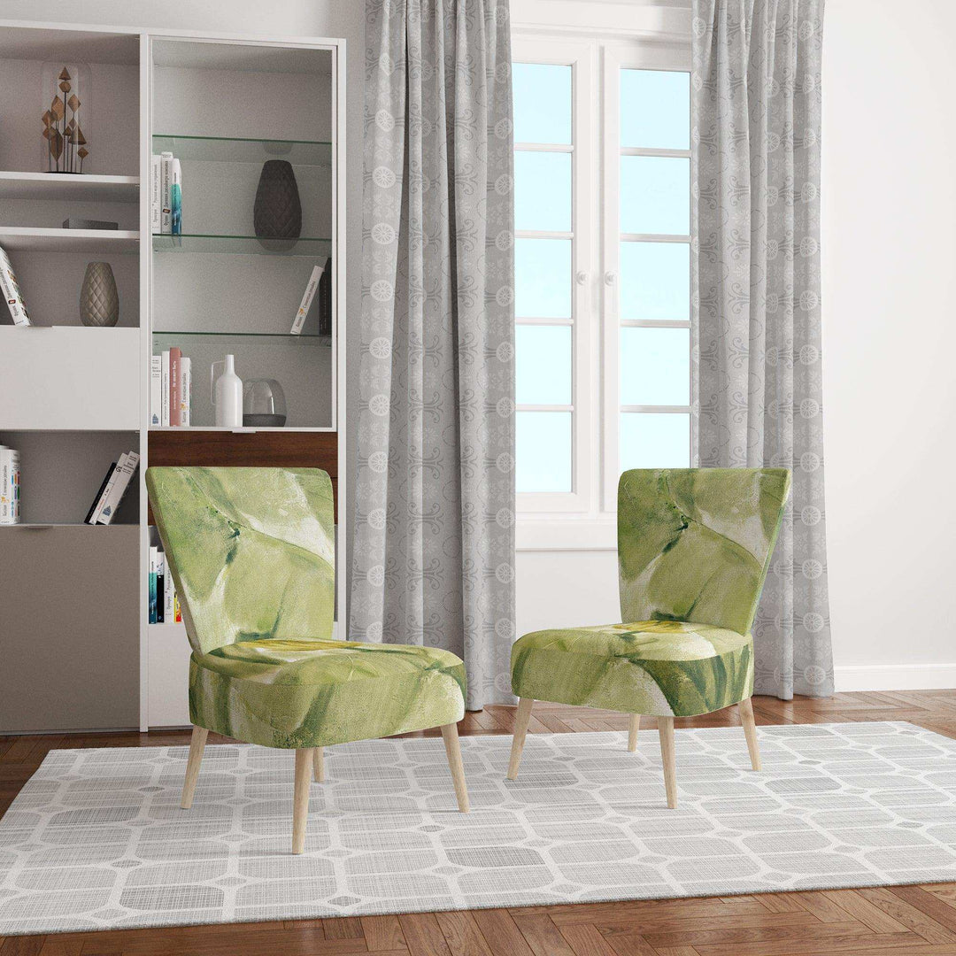 Tropical Canopy II Green Traditional Accent Chair