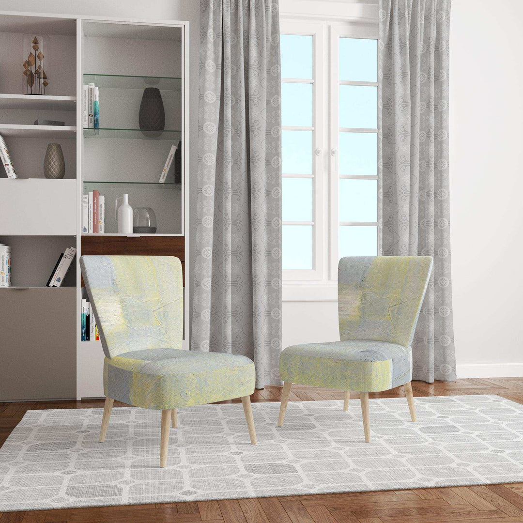 Patchwork Abstract II Modern Accent Chair