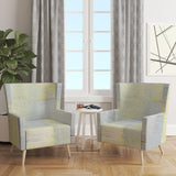 Patchwork Abstract II Modern Accent Chair