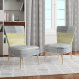 Patchwork Abstract I Modern Accent Chair