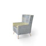 Patchwork Abstract I Modern Accent Chair
