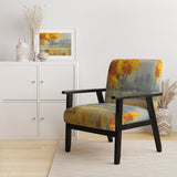 Autumn Landscape Farmhouse Accent Chair