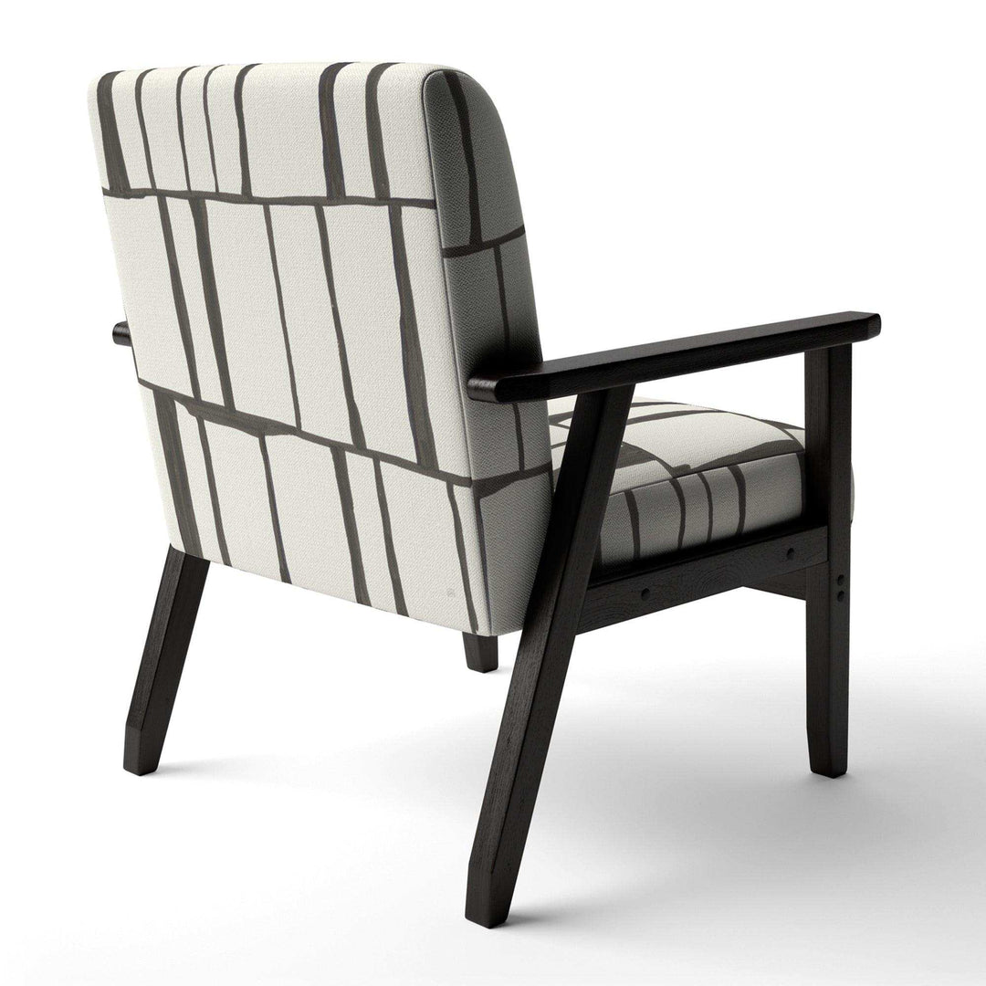 minimalist black and white I Transitional Accent Chair