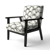 minimalist black and white II Transitional Accent Chair