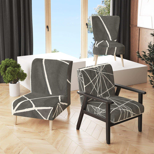 Minimalist Graphics II - Mid-Century Modern Accent Chair