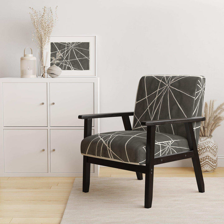 Minimalist Graphics II Transitional Upholstered Accent Chair
