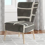 Minimalist Graphics IV Transitional Accent Chair