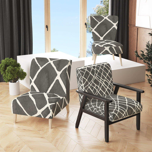 Minimalist Graphics V - Mid-Century Modern Accent Chair