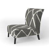 Minimalist Graphics V Transitional Accent Chair