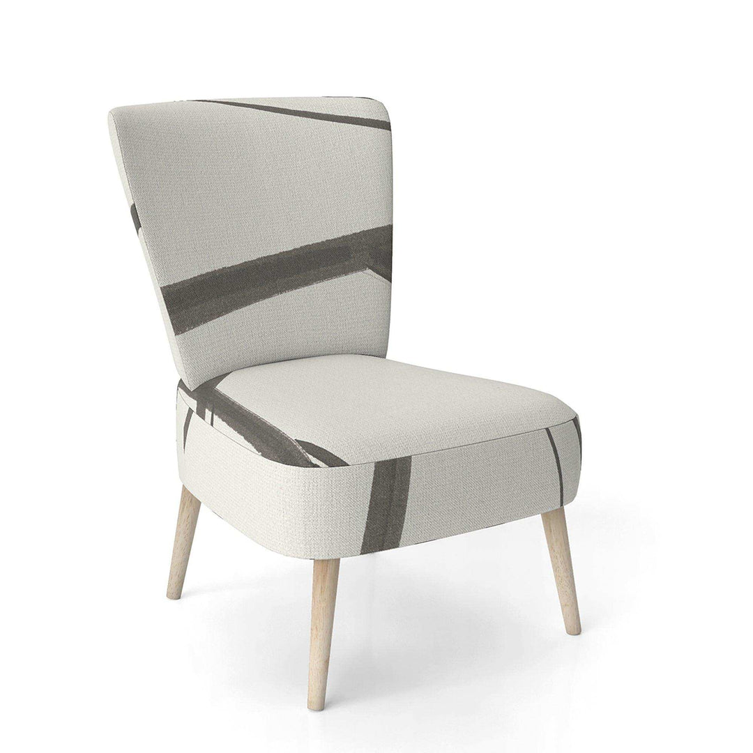 minimalist black and white III Transitional Accent Chair