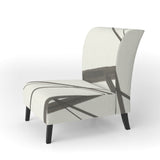 minimalist black and white III Transitional Accent Chair