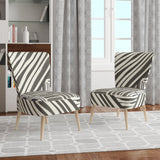 Minimalist Graphics II Transitional Upholstered Accent Chair