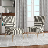 Minimalist Graphics I Transitional Accent Chair