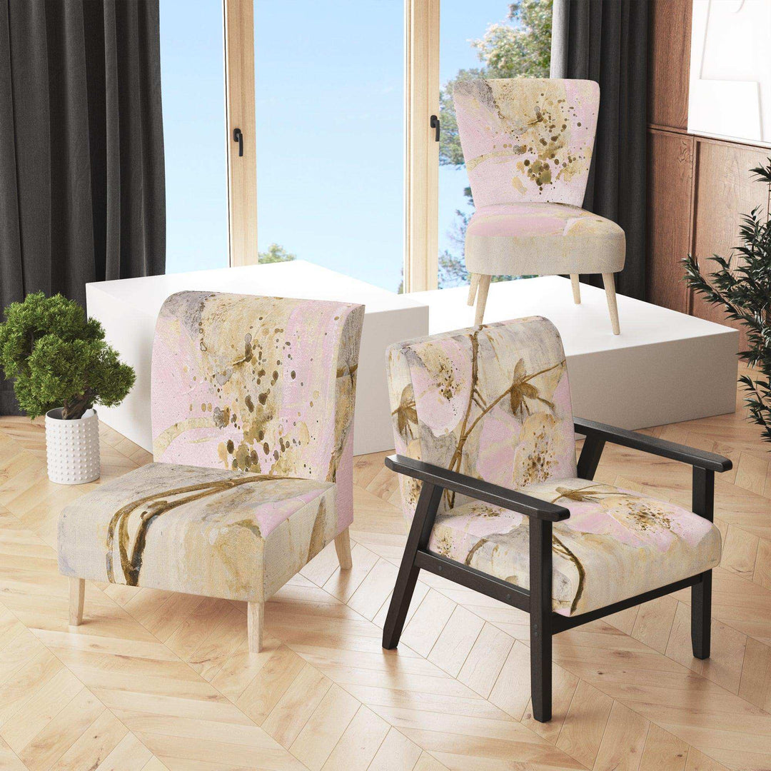 Elegance II Pink Shabby Chic Accent Chair