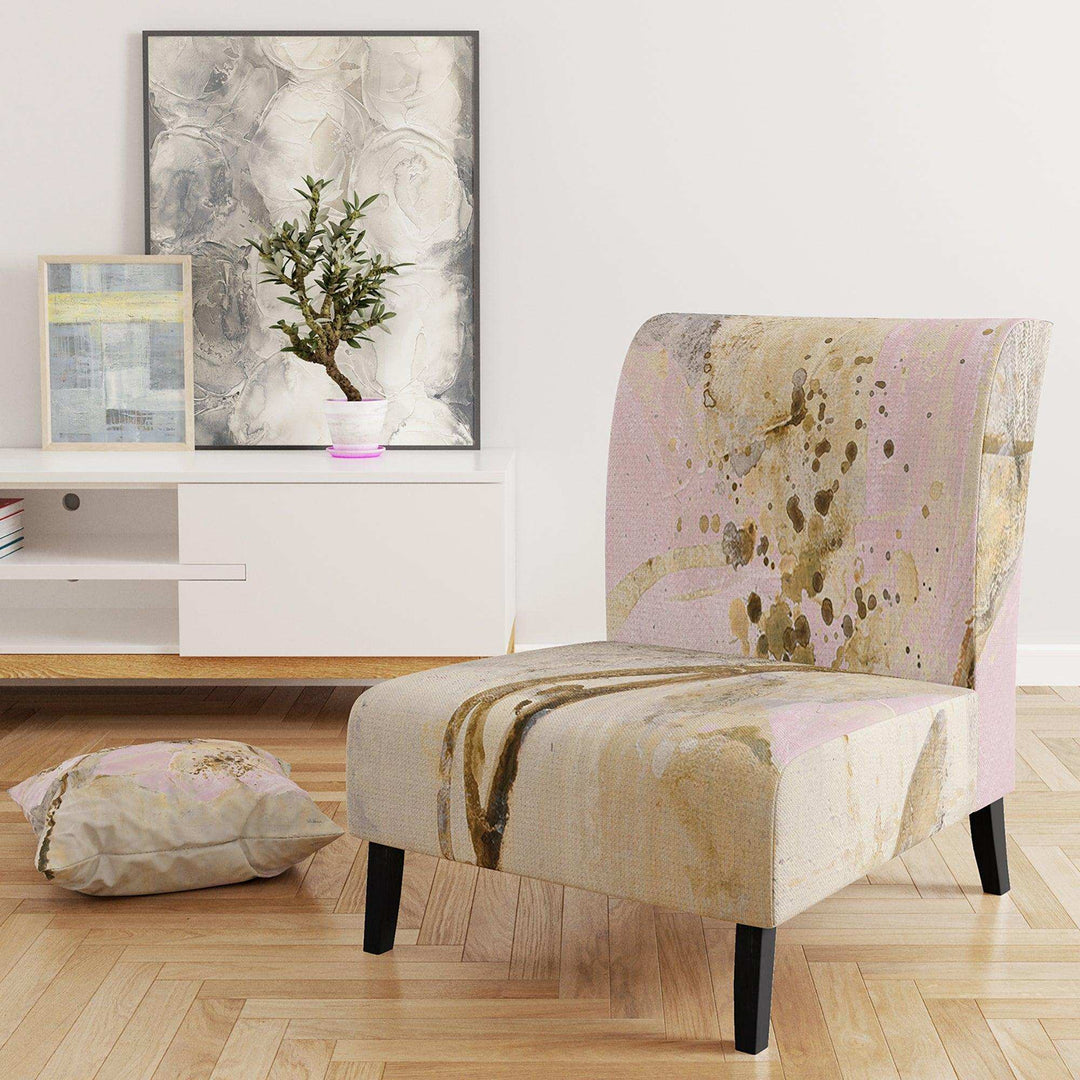 Elegance II Pink Shabby Chic Accent Chair