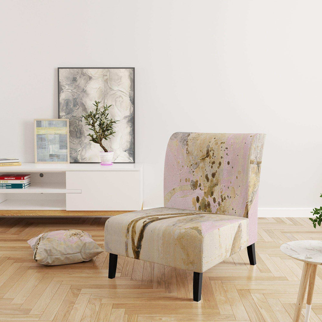 Elegance II Pink Shabby Chic Accent Chair