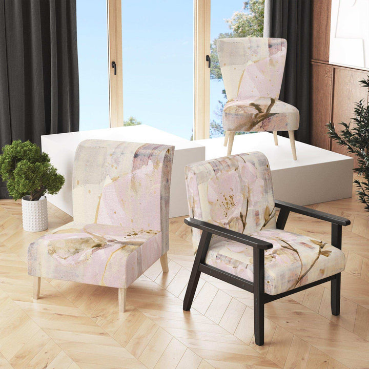 Elegance I Pink Shabby Chic Accent Chair
