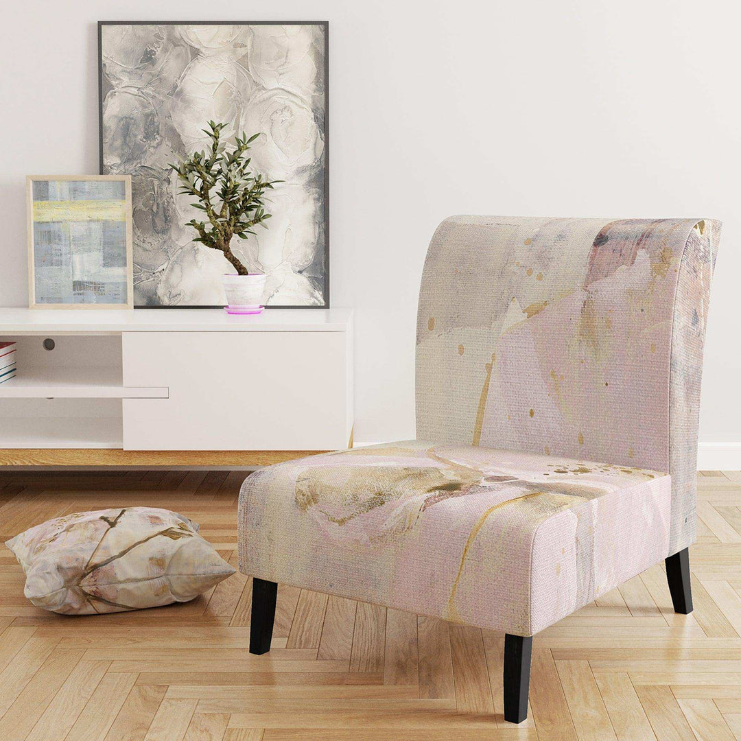 Elegance I Pink Shabby Chic Accent Chair