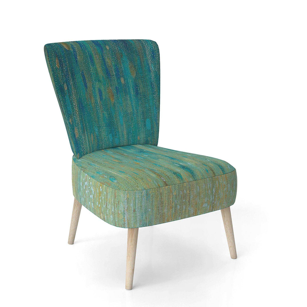 Rain Abstract Panel Modern Accent Chair