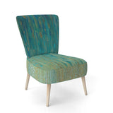 Rain Abstract Panel Modern Accent Chair