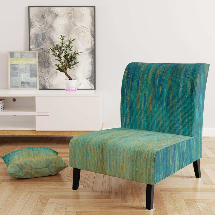 Rain Abstract Panel Modern Accent Chair