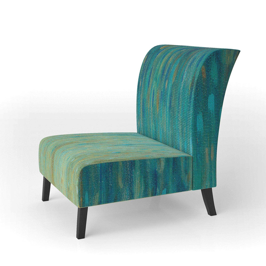 Rain Abstract Panel Modern Accent Chair