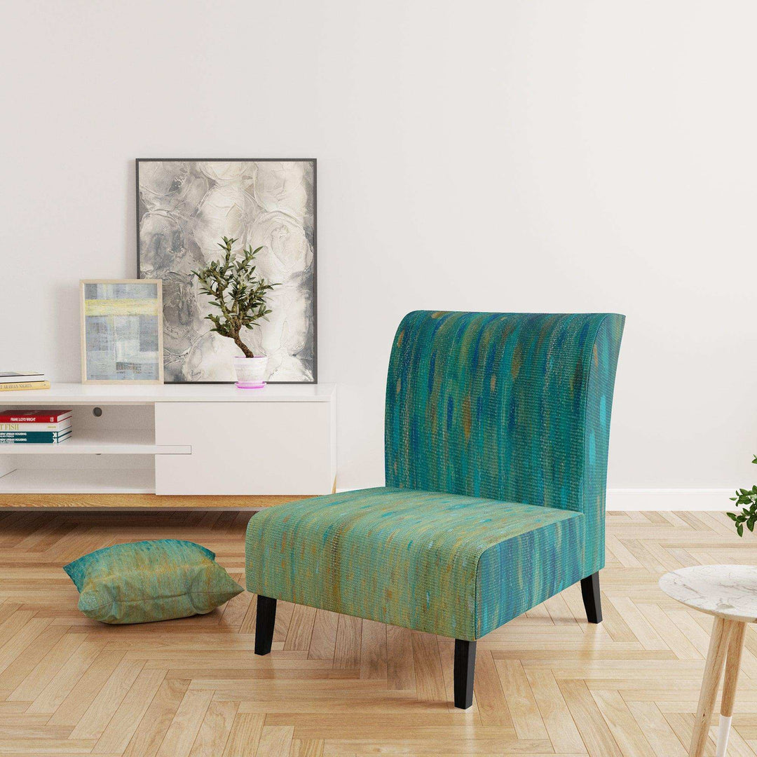 Rain Abstract Panel Modern Accent Chair