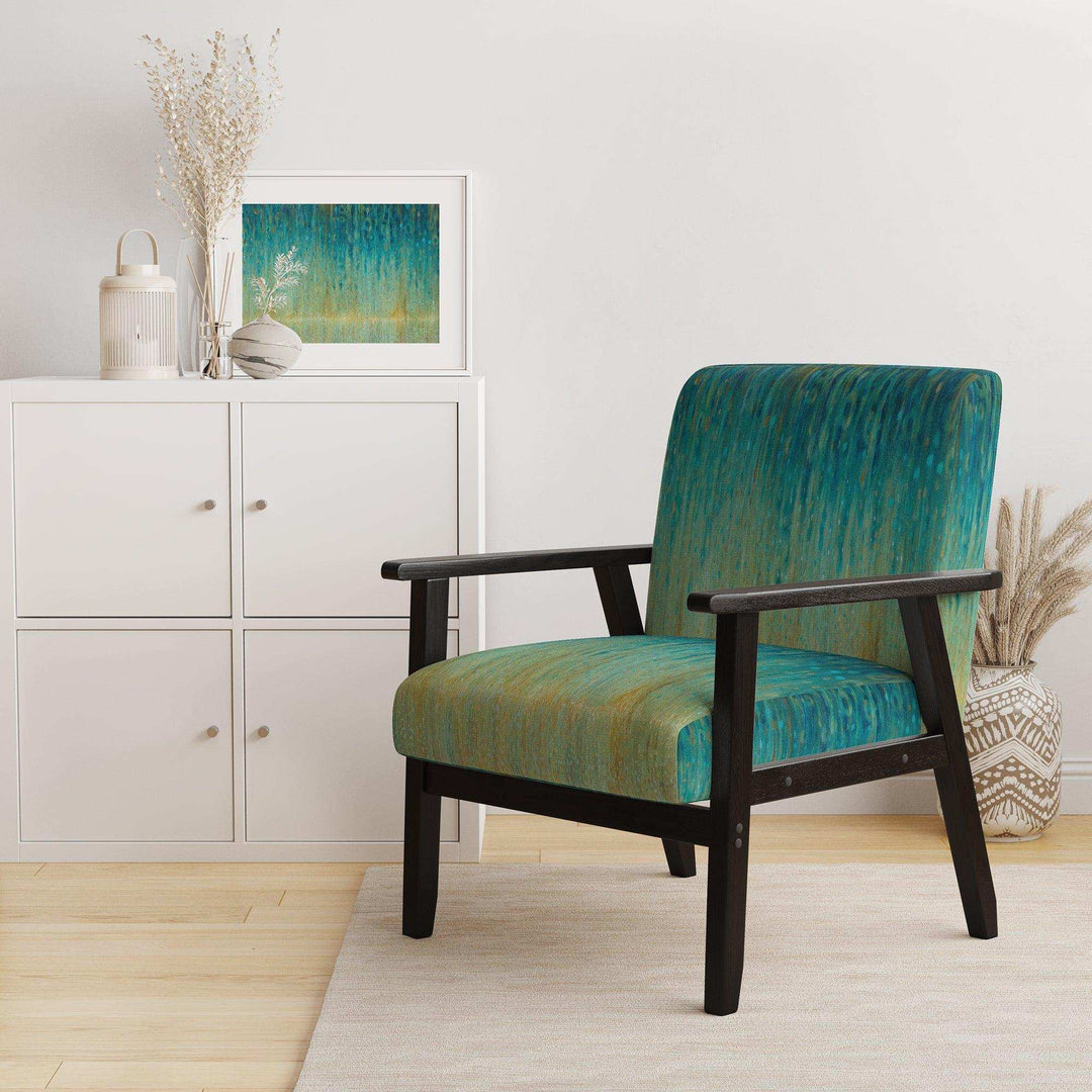 Rain Abstract Panel Modern Accent Chair