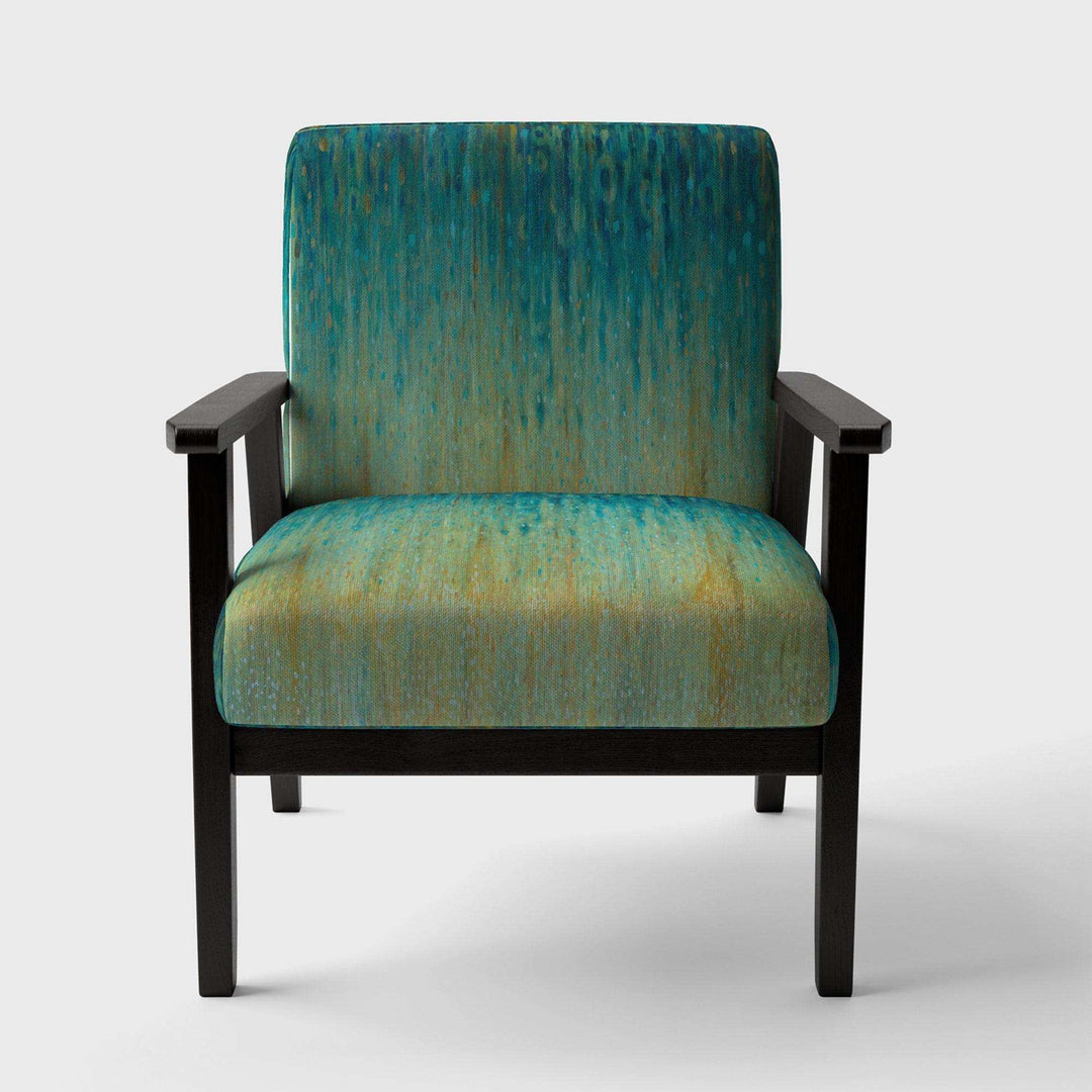 Rain Abstract Panel Modern Accent Chair