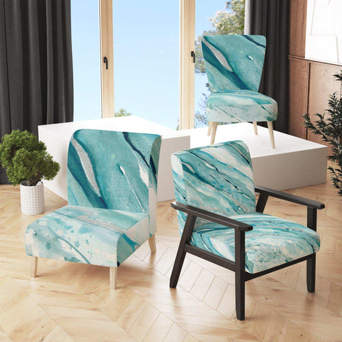 Silver Springs I Blue Green - Nautical & Coastal Accent Chair