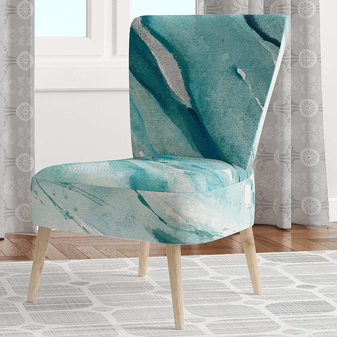 Silver Springs I Blue Green Nautical &amp; Coastal Accent Chair