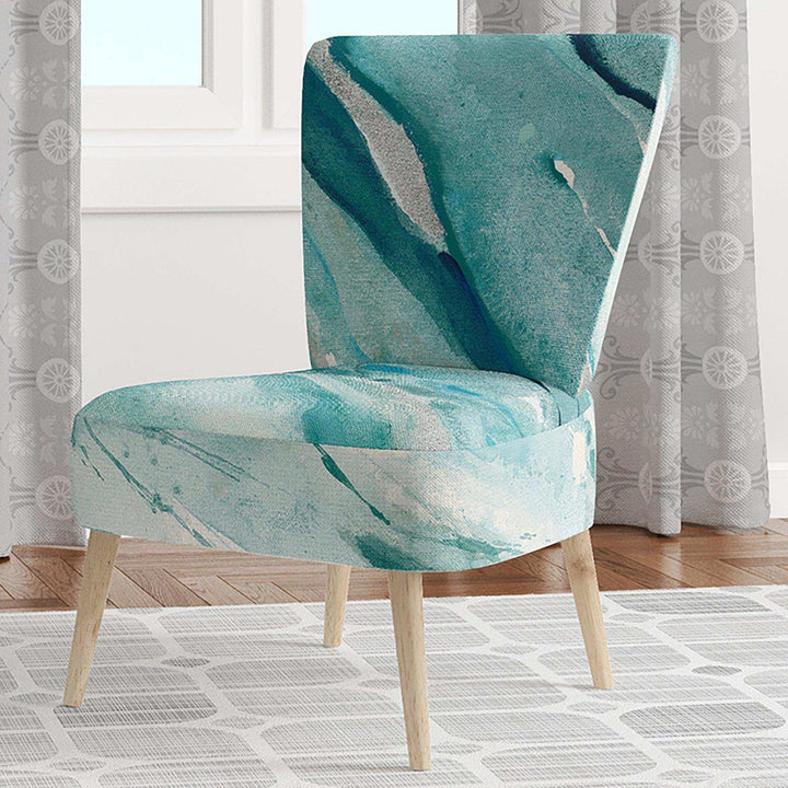 Silver Springs I Blue Green Nautical &amp; Coastal Accent Chair