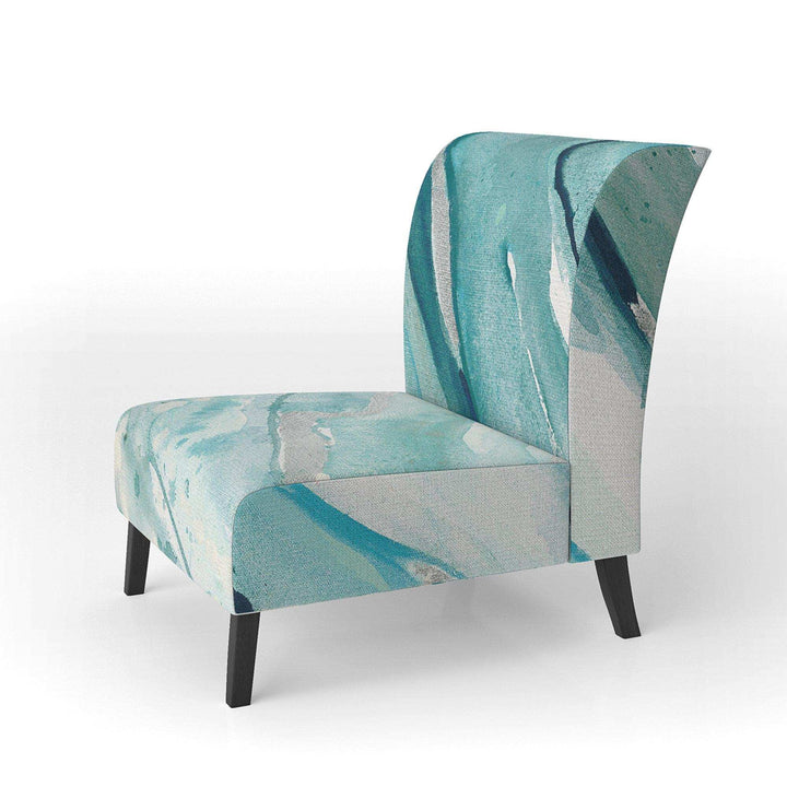 Silver Springs I Blue Green Nautical &amp; Coastal Accent Chair