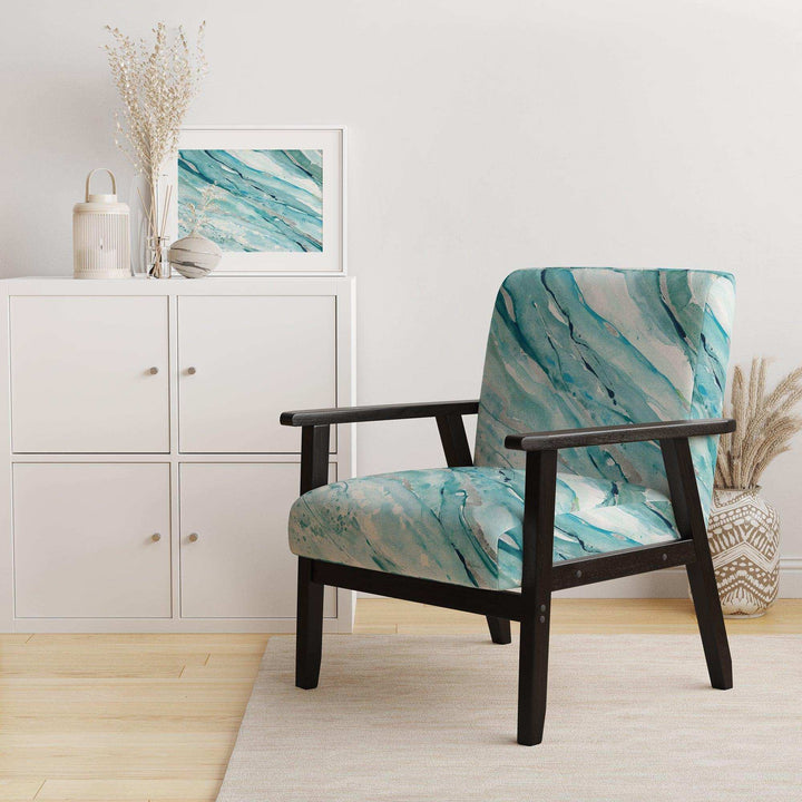 Silver Springs I Blue Green Nautical &amp; Coastal Accent Chair