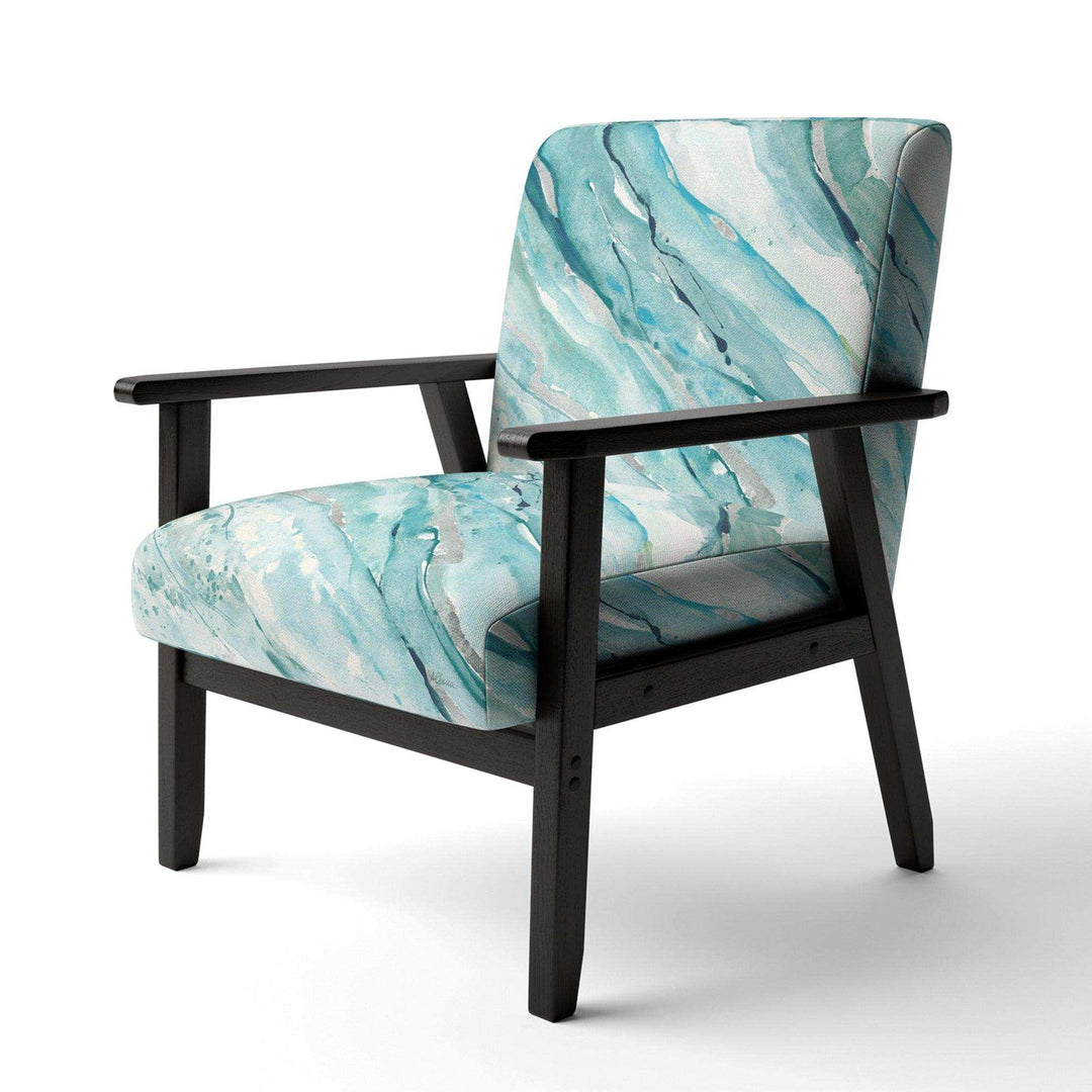 Silver Springs I Blue Green Nautical &amp; Coastal Accent Chair