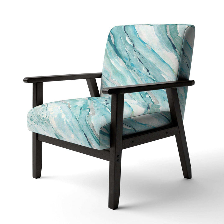Silver Springs I Blue Green Nautical &amp; Coastal Accent Chair