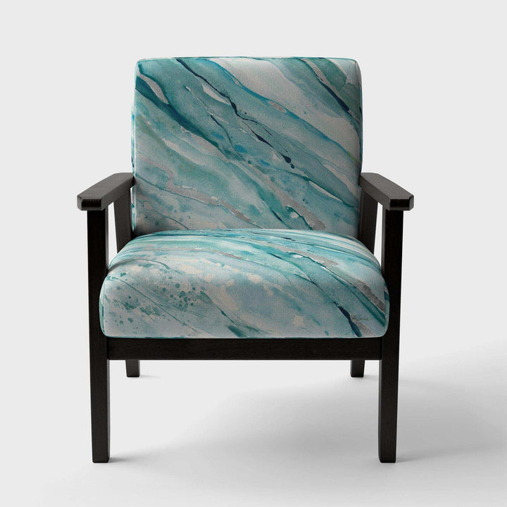 Silver Springs I Blue Green Nautical &amp; Coastal Accent Chair