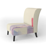 geometric Pastel I Mid-Century Accent Chair