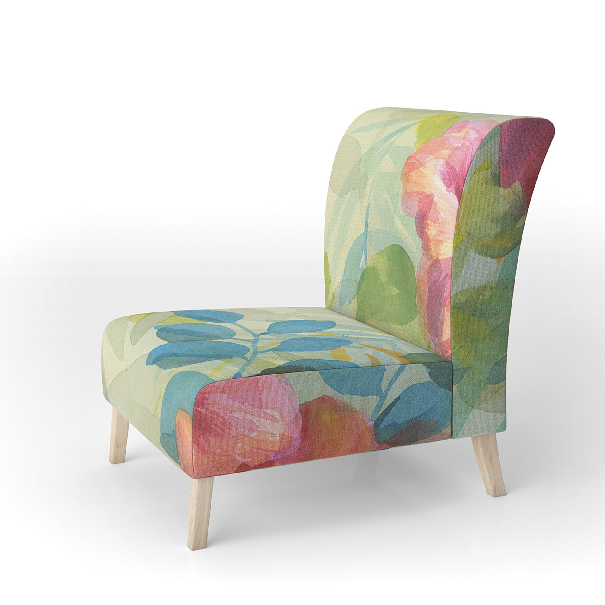 Hibiscus Garden II Traditional Accent Chair