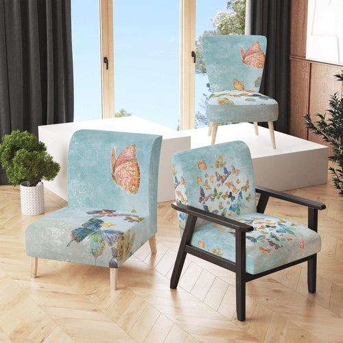 Butterflies Dancing I - Traditional Accent Chair