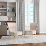 Intersect II Grey Pink Modern Accent Chair