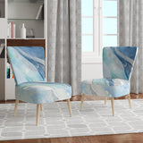 Blue Silver Spring II Modern Lake House Accent Chair