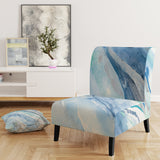 Blue Silver Spring II Modern Lake House Accent Chair