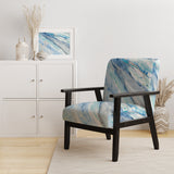 Blue Silver Spring II Modern Lake House Accent Chair