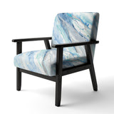 Blue Silver Spring II Modern Lake House Accent Chair